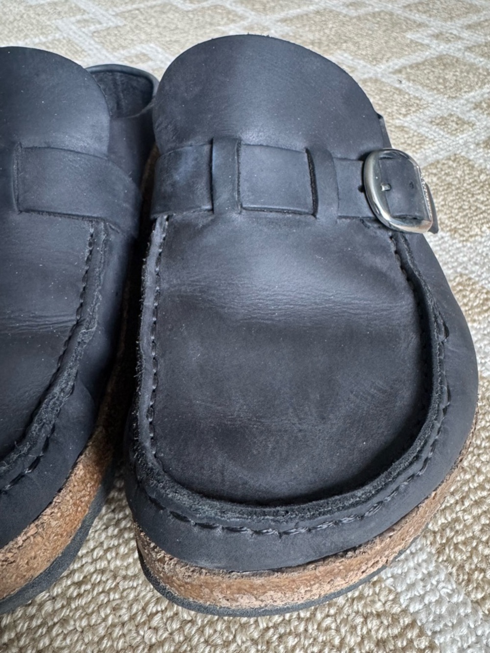 Birkenstock Buckley Clog Black Leather Buckle EU 39 (US 8-8.5) - Picture 16 of 17